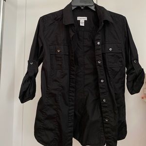 Calvin Klein Black Button Down